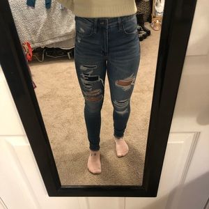 American Eagle light-wash jeans